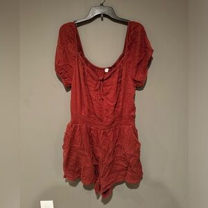 Aerie Romper off the shoulder